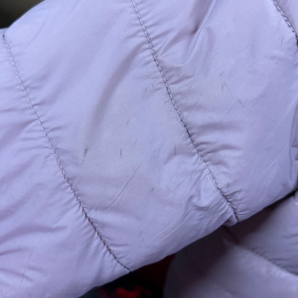 Plush Mauve Hooded Puffer Jacket - Picture 6 of 6